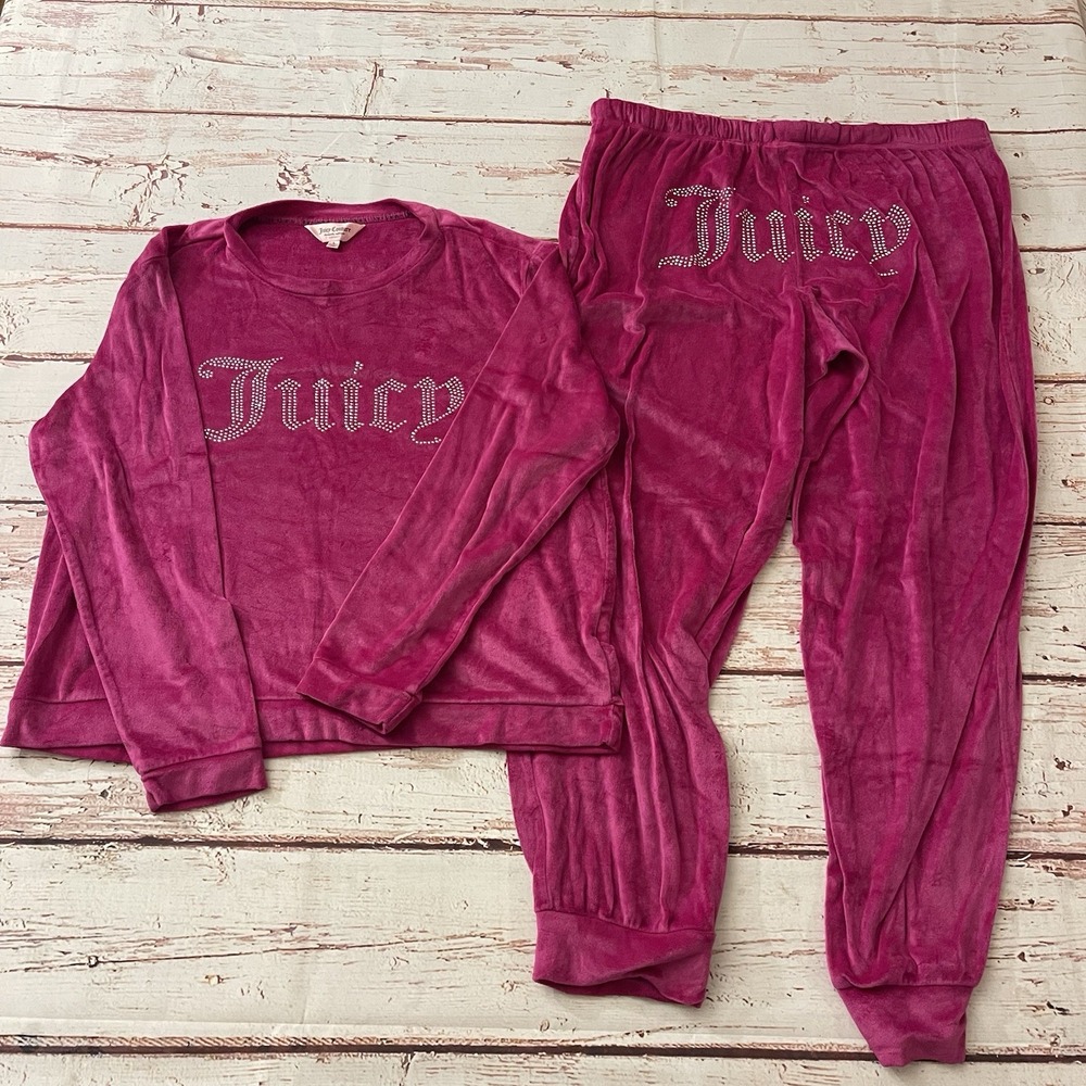 Juicy Couture Sleepwear Color Red‎ Corvette Set Size Large Women's